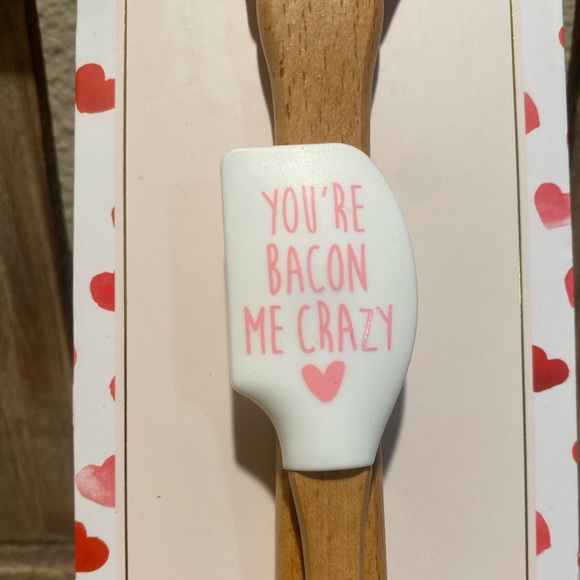 Valentine’s Day Spatula Set Of 2, Bacon & Eggs Spatulas, You’re Bacon Me Crazy - Picture 7 of 13